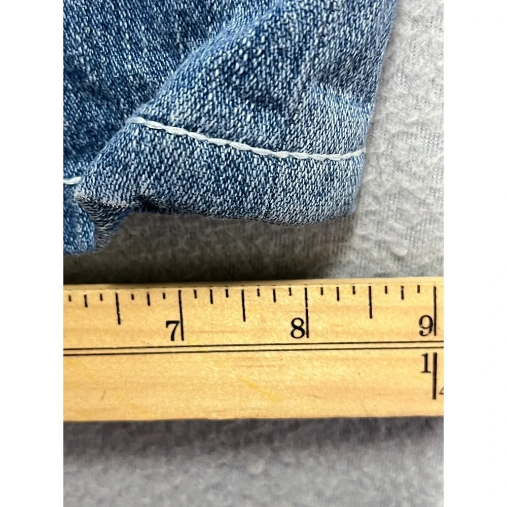 True Religion Ricky Big T‎ Straight Leg XL 38x30 Jeans Light Wash  White Stitch
